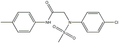 2-[4-chloro(methylsulfonyl)anilino]-N-(4-methylphenyl)acetamide Struktur