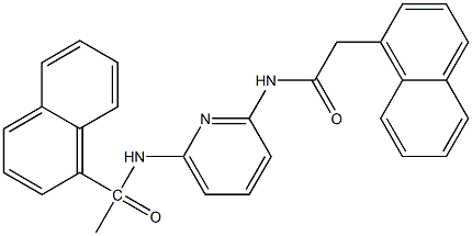 2-(1-naphthyl)-N-{6-[(1-naphthylacetyl)amino]-2-pyridinyl}acetamide Struktur