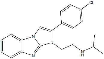 N-{2-[2-(4-chlorophenyl)-1H-imidazo[1,2-a]benzimidazol-1-yl]ethyl}-2-propanamine Struktur