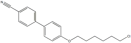 4'-[(6-chlorohexyl)oxy][1,1'-biphenyl]-4-carbonitrile Struktur