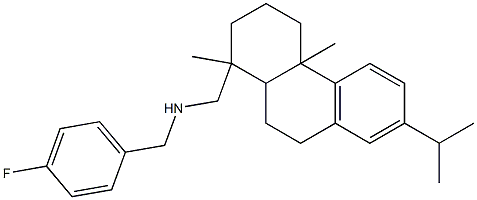 N-(4-fluorobenzyl)-N-[(7-isopropyl-1,4a-dimethyl-1,2,3,4,4a,9,10,10a-octahydro-1-phenanthrenyl)methyl]amine Struktur