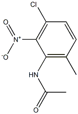 N-{3-chloro-2-nitro-6-methylphenyl}acetamide Struktur