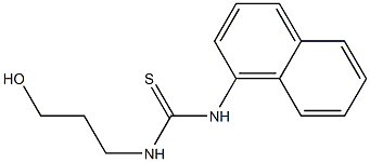 N-(3-hydroxypropyl)-N'-(1-naphthyl)thiourea Struktur