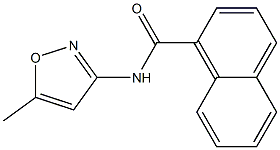 N-(5-methyl-3-isoxazolyl)-1-naphthamide Struktur