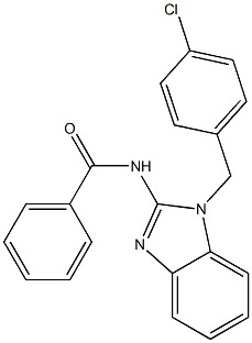 N-[1-(4-chlorobenzyl)-1H-benzimidazol-2-yl]benzamide Struktur