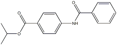 isopropyl 4-(benzoylamino)benzoate Struktur