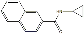 N-cyclopropyl-2-naphthamide Struktur