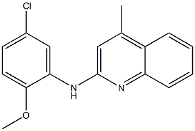 N-(5-chloro-2-methoxyphenyl)-N-(4-methyl-2-quinolinyl)amine Struktur