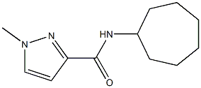 N-cycloheptyl-1-methyl-1H-pyrazole-3-carboxamide Struktur