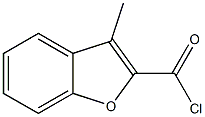 3-methyl-1-benzofuran-2-carbonyl chloride Struktur