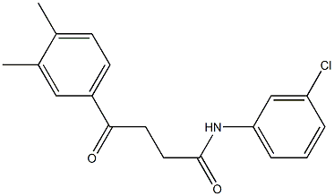 N-(3-chlorophenyl)-4-(3,4-dimethylphenyl)-4-oxobutanamide Struktur