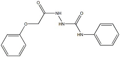 2-(2-phenoxyacetyl)-N-phenyl-1-hydrazinecarboxamide Struktur