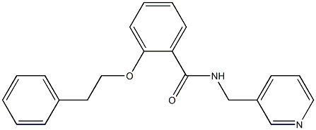 2-(phenethyloxy)-N-(3-pyridinylmethyl)benzamide Struktur