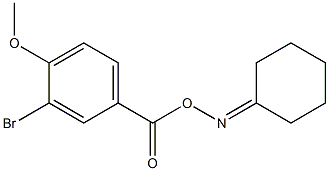 N-[(3-bromo-4-methoxybenzoyl)oxy]-N-cyclohexylideneamine Struktur