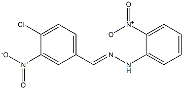 4-chloro-3-nitrobenzaldehyde N-(2-nitrophenyl)hydrazone Struktur