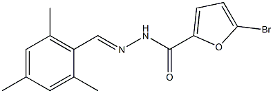 5-bromo-N'-[(E)-mesitylmethylidene]-2-furohydrazide Structure