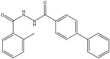 N'-([1,1'-biphenyl]-4-ylcarbonyl)-2-methylbenzohydrazide Struktur