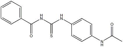 N-(4-{[(benzoylamino)carbothioyl]amino}phenyl)acetamide Struktur