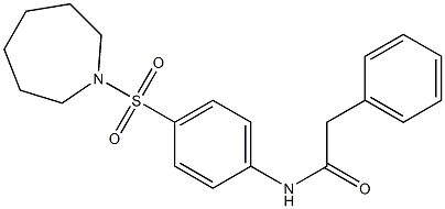 N-[4-(1-azepanylsulfonyl)phenyl]-2-phenylacetamide Struktur