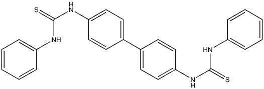 4,4'-bis[(anilinocarbothioyl)amino]-1,1'-biphenyl Struktur