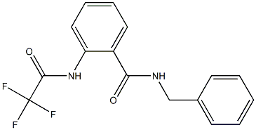 N-benzyl-2-[(2,2,2-trifluoroacetyl)amino]benzamide Struktur