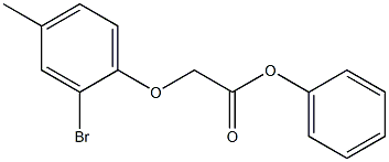 phenyl 2-(2-bromo-4-methylphenoxy)acetate Struktur