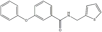 3-phenoxy-N-(2-thienylmethyl)benzenecarboxamide Struktur