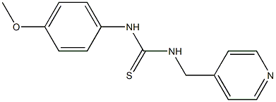 N-(4-methoxyphenyl)-N'-(4-pyridinylmethyl)thiourea Struktur