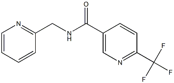 N-(2-pyridinylmethyl)-6-(trifluoromethyl)nicotinamide Struktur