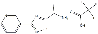 [1-(3-pyridin-3-yl-1,2,4-oxadiazol-5-yl)ethyl]amine trifluoroacetate Struktur