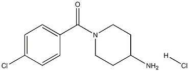 1-(4-chlorobenzoyl)piperidin-4-amine hydrochloride Struktur