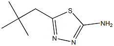 5-(2,2-dimethylpropyl)-1,3,4-thiadiazol-2-amine Struktur