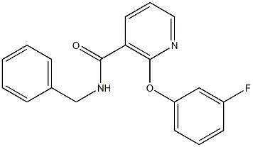 N-Benzyl-2-(3-fluorophenoxy)nicotinamide Struktur