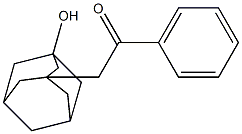 3-(2-Oxo-2-phenylethyl)adamantan-1-ol Struktur