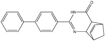 4-[4-Phenylphenyl]-3,5-diazatricyclo[6.2.1.02,7]undeca-3,9-dien-6-one Struktur