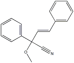 2,4-Diphenyl-2-methoxy-3-butenenitrile Struktur