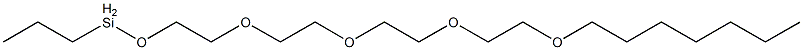 Propyl[2-[2-[2-[2-(heptyloxy)ethoxy]ethoxy]ethoxy]ethoxy]silane Struktur