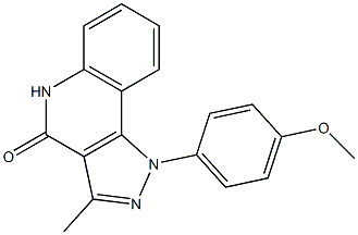 1-(4-Methoxyphenyl)-3-methyl-1H-pyrazolo[4,3-c]quinolin-4(5H)-one Struktur