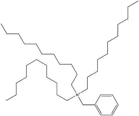 Triundecylbenzylaminium Struktur