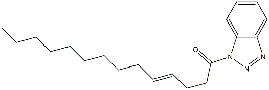 1-(4-Tetradecenoyl)-1H-benzotriazole Struktur