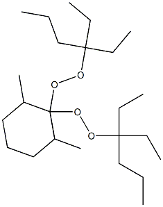 2,6-Dimethyl-1,1-bis(1,1-diethylbutylperoxy)cyclohexane Struktur