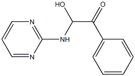 2-[[2-Phenyl-1-hydroxy-2-oxoethyl]amino]pyrimidine Struktur