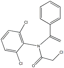 N-[1-(Phenyl)vinyl]-N-(2,6-dichlorophenyl)-2-chloroacetamide Struktur