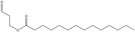 Myristic acid 3-oxopropyl ester Struktur