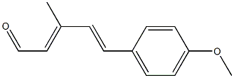 (2E,4E)-3-Methyl-5-(4-methoxyphenyl)-2,4-pentadien-1-al Struktur