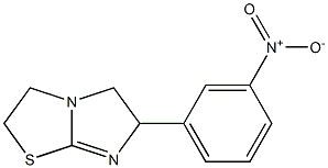 2,3,5,6-Tetrahydro-6-(3-nitrophenyl)imidazo[2,1-b]thiazole Struktur