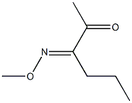 3-[Methoxyimino]hexan-2-one Struktur