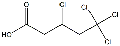 3,5,5,5-Tetrachlorovaleric acid Struktur