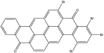 7,9,10,12-Tetrabromo-8,16-pyranthrenedione Struktur