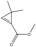 3,3-Dimethylcyclopropene-1-carboxylic acid methyl ester Struktur